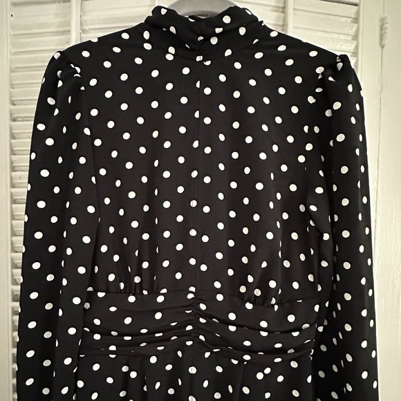 ASOS DESIGN Ruched Waist Detail Jumpsuit in Dot Print - Size 2 ($64) - Picture 6 of 11